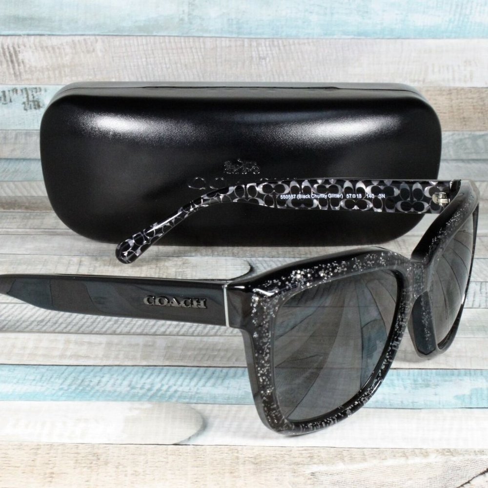 COACH Grey 57mm Sunglasses - Picture 2 of 3